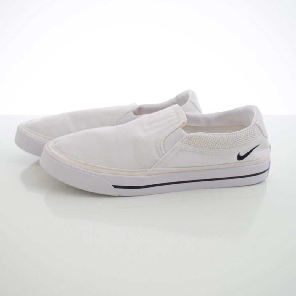 Nike Court Royale AC White Slip on Sneakers - Size 10